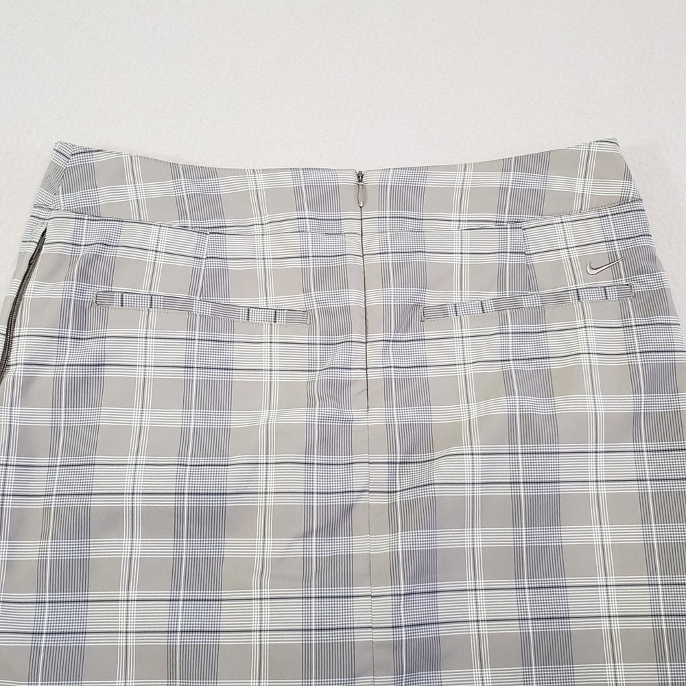 Nike Golf Dri-FIT Gray Plaid Pleated Skort Womens 6 Moisture Wicking Performance - Picture 15 of 16